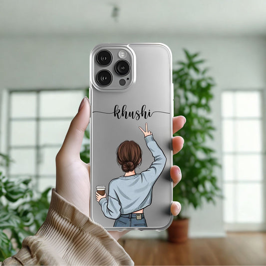 Travel Girl Customized Transparent Silicon Case Design 11