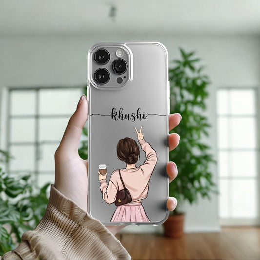 Travel Girl Customized Transparent Silicon Case Design 13