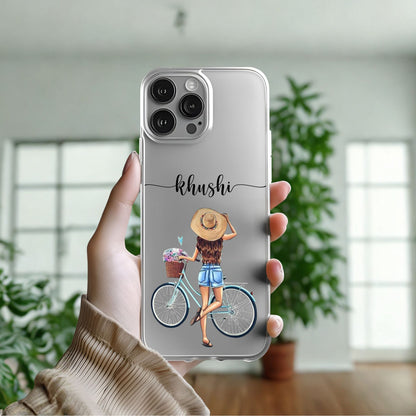 Travel Girl Customized Transparent Silicon Case Design 3