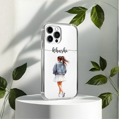 Travel Girl Customized Transparent Silicon Case Design 4